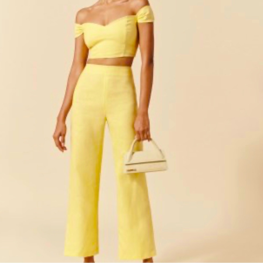 BNWT Reformation Elodie Linen Two Piece